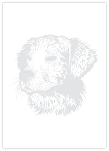 DIN A4 Hundemotive Briefpapier mit Hund - Papier Hunde - 20 Blatt - Motiv Nr. 062 | 80g/m² von deLuxeTuning.de