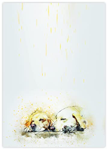 DIN A4 Hundemotive Briefpapier mit Hund - Papier Hunde - 20 Blatt - Motiv Nr. 120 | 80g/m² von deLuxeTuning.de