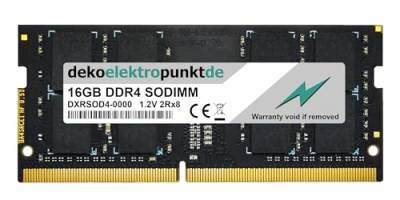 dekoelektropunktde 16GB RAM Speicher passend für Acer Extensa EX215-21-65RH DDR4 SO-DIMM PC4-19200 2400MHz von dekoelektropunktde