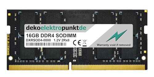 dekoelektropunktde 16GB RAM Speicher passend für HP Pavilion Gaming 17-cd0004ng DDR4 SO-DIMM PC4-21300 2666MHz von dekoelektropunktde