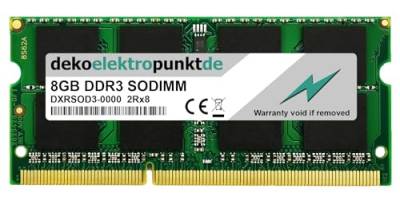 dekoelektropunktde 8GB Ram Arbeitsspeicher passend für Toshiba Tecra R950-006 DDR3 SO-DIMM PC3 von dekoelektropunktde