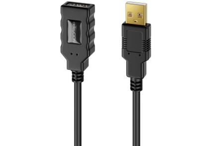 deleyCON deleyCON 10m Aktive USB 2.0 Kabel Verlängerung mit Verstärker Scanner USB-Kabel von deleyCON