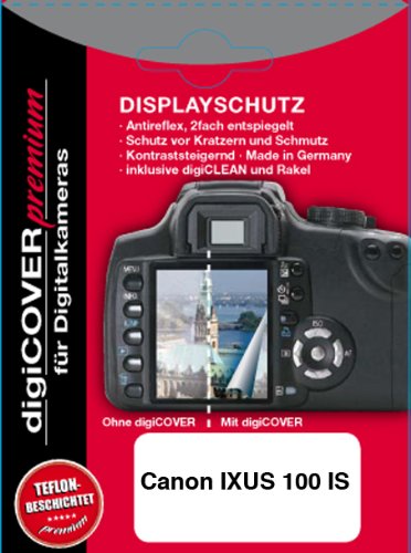 Digicover Premium Schutzfolie für Canon IXUS 100 IS von digiCOVER