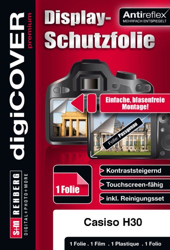 digiCOVER Premium Casio EX-H30 passgenaue antireflex Schutzfolie von digiCOVER