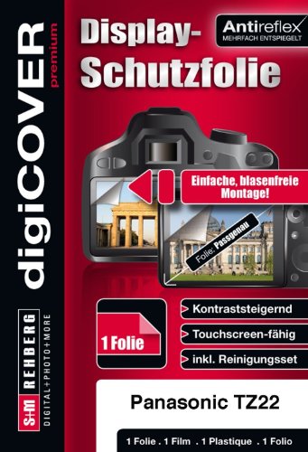 digiCOVER Premium Panasonic DMC-TZ22 passgenaue antireflex Schutzfolie von digiCOVER