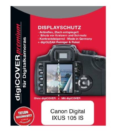 digiCover Premium Displayschutzfolie für Canon Digital IXUS 105 IS von digiCOVER