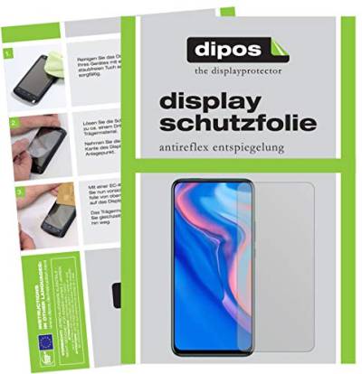 dipos I 2X Schutzfolie matt kompatibel mit Huawei P Smart Z (2019) Folie Displayschutzfolie (bewusst Kleiner als das Glas, da Dieses gewölbt ist) von dipos