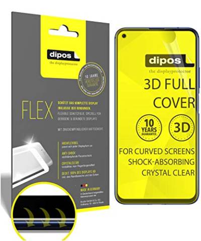 dipos I 3X Schutzfolie 100% passend für Honor 20 Pro Folie I 3D Full Cover Displayschutzfolie von dipos