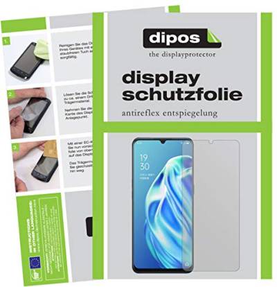 dipos I 5x Schutzfolie matt kompatibel mit Oppo A91 Displayschutz-Folie (Kleiner als das Glas, da dieses gewölbt ist) von dipos