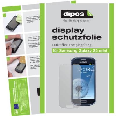 dipos I 6X Schutzfolie matt kompatibel mit Samsung Galaxy S3 Mini i8190 Folie Displayschutzfolie von dipos