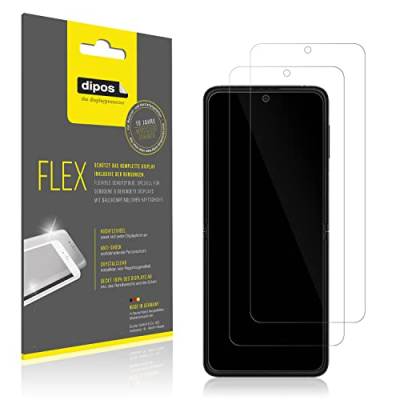 dipos I Schutzfolie 100% kompatibel mit Samsung Galaxy Flip 4 Folie I Full Cover 3D Displayschutz-Folie von dipos