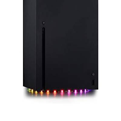 eXtremeRate LED Strip für Xbox Series X Konsole,RGB LED Streifen Lichterkette Stripes, 7 Farben 29 Effekte LED Lichtleiste Band für Xbox Series X Konsole inkl. IR Fernbedienung von eXtremeRate