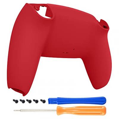 eXtremeRate Passion Red Soft Touch Grip Custom Back Housing Bottom Shell Compatible with ps5 Controller, Replacement Back Shell Cover Compatible with ps5 Controller von eXtremeRate