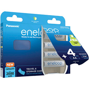 4 eneloop Akkus Mignon AA 2.000 mAh von eneloop