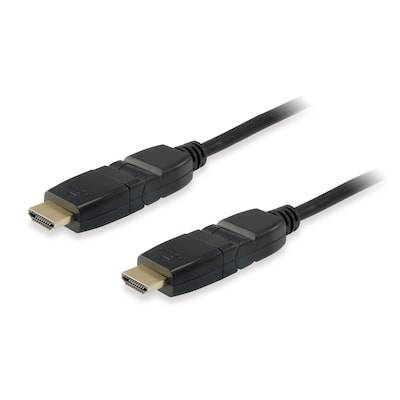 EQUIP 119363 HDMI 2.0 Kabel mit schwenkbaren Stecker, 3.0m, Swivel plug von equip