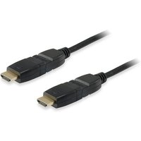 EQUIP 119363 HDMI 2.0 Kabel mit schwenkbaren Stecker, 3.0m, Swivel plug von equip