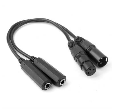 euroharry 6,35mm TS auf 3PIN XLR Interconnect Audio-Mikrofonkabel Adapter Audio- & Video-Adapter von euroharry