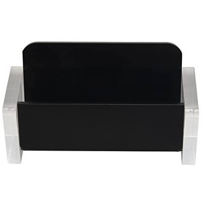 fumooa Acryl Desktop Visiten Karten Halter Display für Schreibtisch Eleganter Visiten Karten StäNder für BüRo Schwarz von fumooa