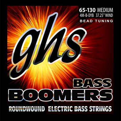 GHS Bass Boomers - Bass String Set, 4-String, Medium, .065-.130, BEAD Tuning von ghs
