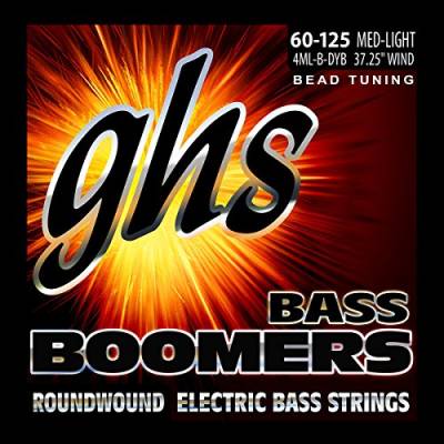 GHS Bass Boomers - Bass String Set, 4-String, Medium Light, .060-.125", BEAD Tuning von ghs