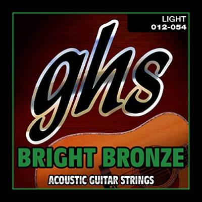 GHS Bright Bronze - BB30L - Acoustic Guitar String Set, 80/20 Bronze, Light, .012-.054 von ghs