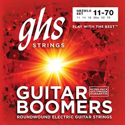 GHS Guitar Boomers - GBZWLO - Electric Guitar String Set, Heavy Weight Low, .011-.070 von ghs