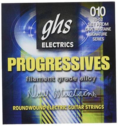GHS Progressives - PRDM - Electric Guitar String Set, Thin-Thick, .010-.052 von GHS H10 Ukulele