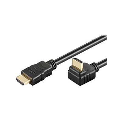 Goobay 31921 HDMI High Speed Kabel 1.4, 270 Grad gewinkelt mit Ethernet, 4K, Full-HD, 3D, HDMI Stecker > HDMI Stecker, 1,5 Meter von goobay