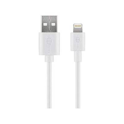 Goobay 72907 2m Lightning Ladekabel für Apple iPhone /iPad Weiß von goobay