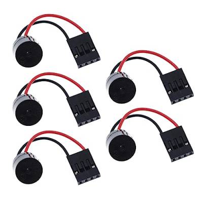 5 Stück/Set Stecker-Lautsprecher für PC, interner Computer, Motherboard, Mainboard-Gehäuse, Summer, Board, Piepton, Alarm, kontinuierlicher Ton (lange Pieptöne), Speicher, nicht sitzend, beschädigte von hero-s