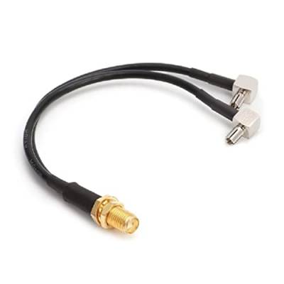 Y Typ SMA Buchse auf 2 x TS9 Stecker Splitter Kombiniert Pigtail Kabel RG174 15c Stecker Pigtail Kabel Stecker Adapter Buchse Koaxialkabel Lötzinn Schottpanel Jack Press Elektrische Steckdose von hero-s