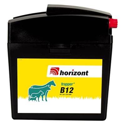 horizont Weidezaungerät 9V / 12V - trapper B12 - für Einsteiger & Hobby Tierhalter, Elektro Weidezaun, Weidezaun elektrisch, Elektrozaungerät, für kleine Zaunanlagen von horizont