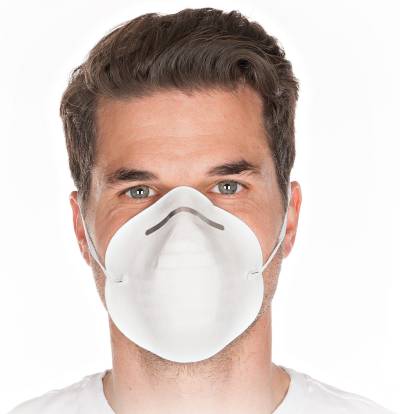 HYGOSTAR Industrie-Atemschutzmaske, PP, weiß von hygostar