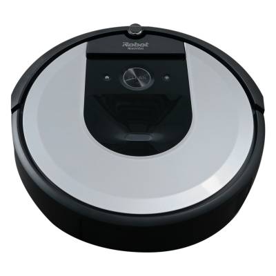 iRobot Roomba i7 (i7156) Staubsauger Roboter für Tierhaare mit WLAN App schwarz/silber von iRobot