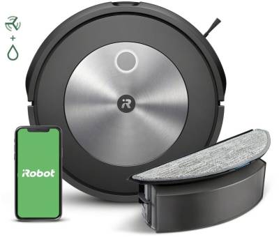 iRobot Roomba j5 Combo Saug-und Wischroboter, Schwarz von iRobot