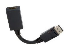 Inakustik Displayport auf HDMI Adapter schwarz von in-akustik