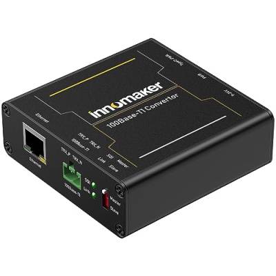 100BASE Ethernet Medienkonverter Gerät 2-Draht Ethernet 100BASE-T1 zu Fast 100BASE-TX Automotive IEEE konform mit 100Mbit/s Fullduplex Übertragung von innomaker