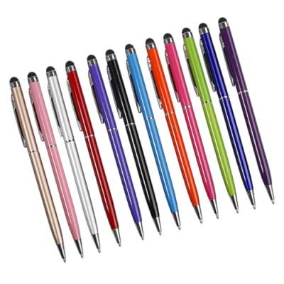12 Stück 2 Kapazitiver Stift Kugelschreiber Eingabestift Bildschirm-Touch-Pen-Stift Kapazitiver Bildschirm-Touch-Stift Zeichenstift Handy von jojofuny