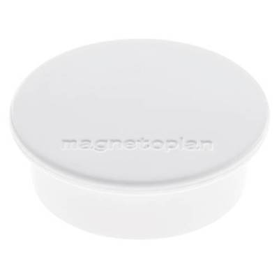 Magnetoplan Magnet Discofix Color (Ø x H) 40mm x 13mm rund Weiß 10 St. 1662000 von magnetoplan
