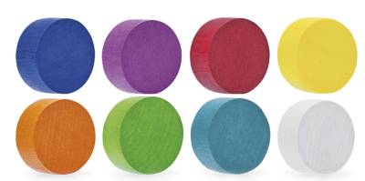 magnetoplan Neodym-Magnete Wood Series Circle, farbig von magnetoplan