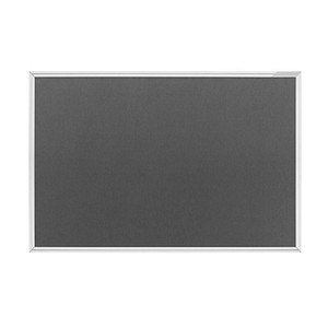 magnetoplan Pinnwand 90,0 x 60,0 cm Textil grau von magnetoplan