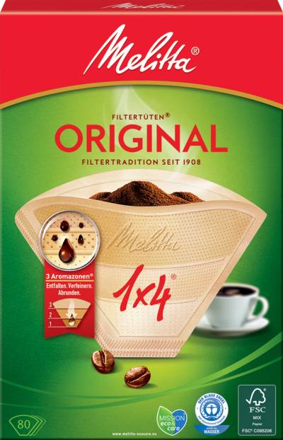 Melitta Aroma-Filtertüten , 1x4, , naturbraun von melitta haushalt