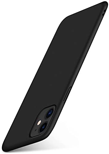 MoEx® Ultra Slim Case kompatibel mit iPhone 11 | Hartschale, schwarz matt metallic von moex