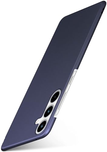 moex Alpha Case für Samsung Galaxy A35 5G Hülle minimalistisch Stoßfest und Leicht, Dünnste Handyhülle, Super Slim Schutzhülle Ultra Air Hardcase aus Kunststoff - Matt Blau von moex