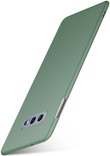 moex Alpha Case für Samsung Galaxy S10e Hülle minimalistisch Stoßfest und Leicht, Dünnste Handyhülle, Super Slim Schutzhülle Ultra Air Hardcase aus Kunststoff - Oliv von moex