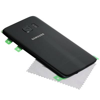 Akkudeckel für Original Samsung für Samsung Galaxy S7 (G930F) schwarz Black Akkufachdeckel Back Cover mit mungoo Displayputztuch von mungoo mach mal anders ...