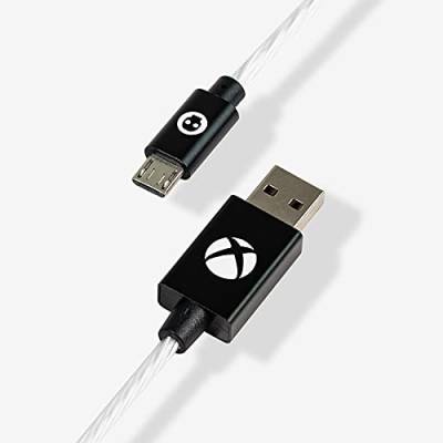 Numskull Offizielles Xbox One Micro-USB-Kabel, grünes LED-Kabel, 1,5 m – Schnelllade- und Wiedergabe-Anschlusskabel – kompatibel mit PS4-Controller, Samsung, HTC von numskull