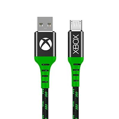 Numskull Offizielles Xbox One Micro-USB-Nylon-geflochtenes Ladekabel 4 m – Schnellladekabel (keine Daten) – kompatibel mit PS4-Controllern und anderen Micro-USB-kompatiblen Geräten von numskull