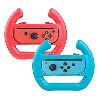 Numskull Steering Wheels for Nintendo Switch Joy-Con, Racing Wheels for Mario Kart 8 Deluxe (Pack of 2) (Nintendo Switch) von numskull