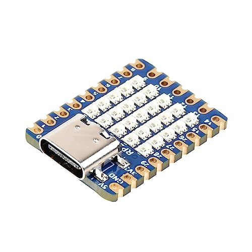oueyfer Fortschrittliches RP2040-Raspberry Entwicklungsboard Mit Integriertem 5x5-LED Flexibler Takt Der Bis Zu 133 MHz Läuft von oueyfer
